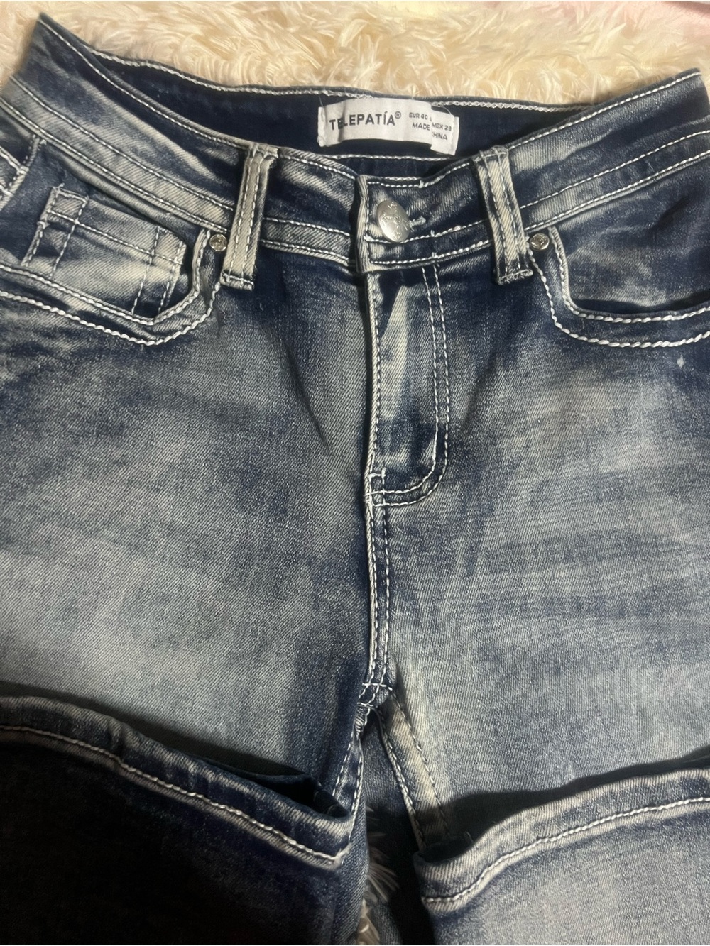 T.E.PATIA Faded Blue Denim Jeans